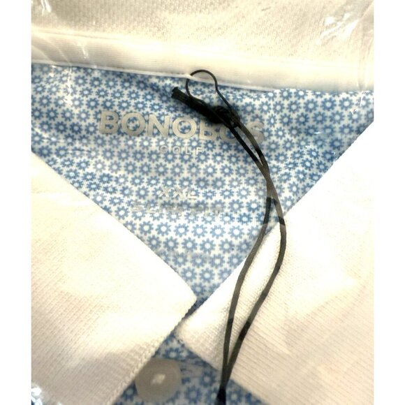 Bonobos Golf Shirt Polo Justin Rose Performance Slim Blue Sunburst XXL MSRP $89 - Picture 8 of 10